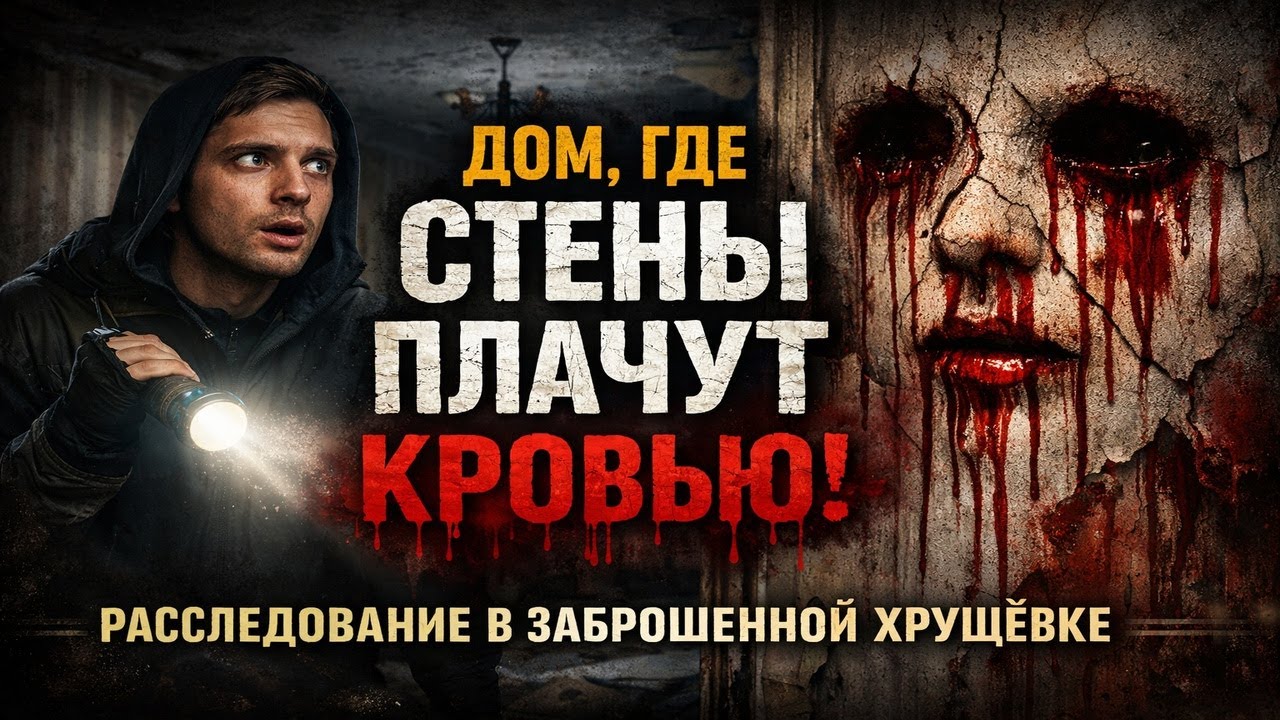 Кровь проступила снова… и мы нашли тело в подвале. Дом, где стены плачут кровью Мистический Детектив