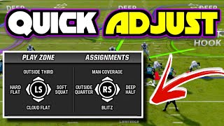 How to QUICK ADJUST LIKE A PRO in Madden 24! BEST Defensive Adjustments! Madden 24 Tips!