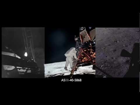 Apollo 11 Moonwalk Part 1 of 4