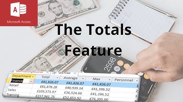 How to use Totals in Microsoft Access, Sum, Avg, Max and Count