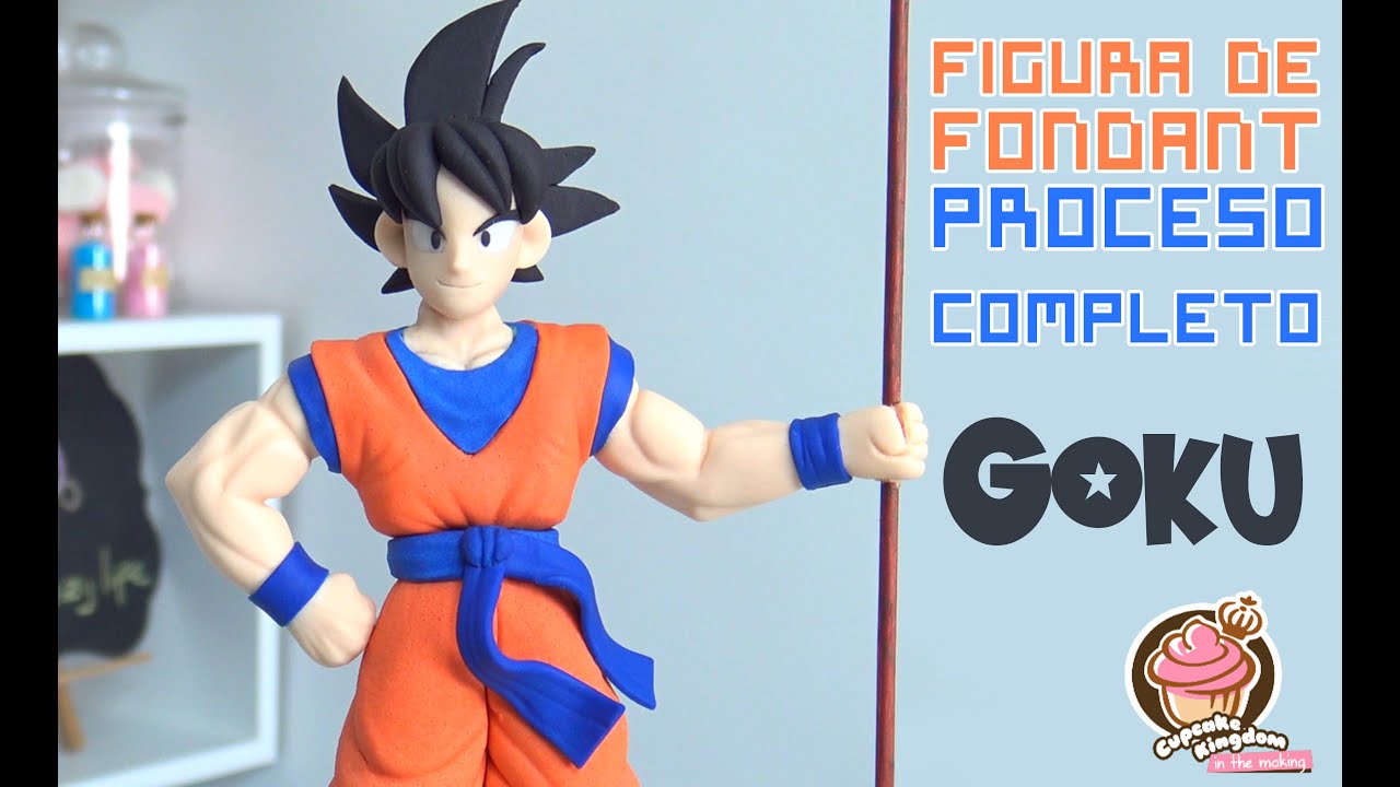 Hicimos a GOKU! proceso completo en fondant
