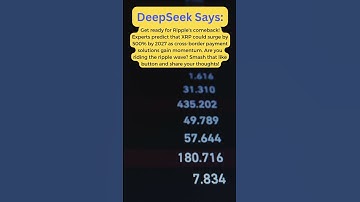🚀 Ripple Resurgence? DeepSeek Says: XRP to Soar 500% by 2027! #deepseek #ai #crypto