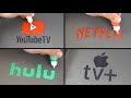 TV Service Brand Logo Pancake Art   YOUTUBE TV, NETFLIX, HUIU, APPLE TV+