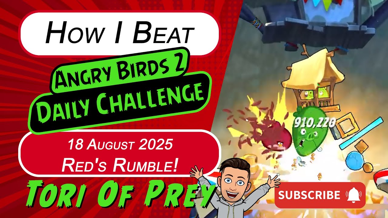 How I Beat Angry Birds 2 Daily Challenge! Red's Rumble! 4-5-6 - 18 ...