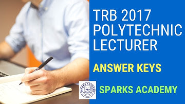 TRB Polytechnic Mechanical Tentative Answer key 2017