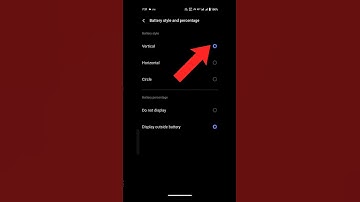 How Change Battery Icon Style In Mobile | Mobile Me Battery Style Ko Circle Me Kaise Kare #shorts