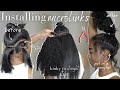 How to install itips micro links on type 4C hair, Looks so versatile + wand curl | CURLSQUEEN