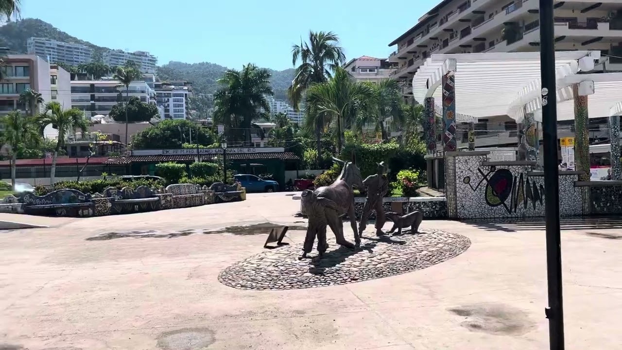 Mosaic park in downtown