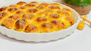 طرز تهیه نان صبحانه پنیری-یا فطایر پنیری عربی -نان لانه زنبوری خوشمزه و لطیف نرم -سر آشپزی