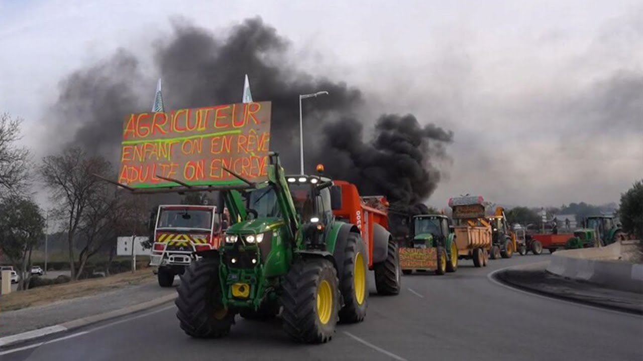 Протестующие фермеры заблокировали трассу A2 в Германии