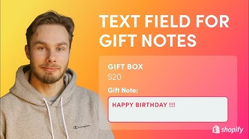 Add a Note Field To Products in Shopify 2.0 - Gifts, Engravings, Customizable Products...