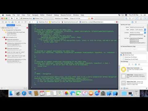 PList TableView Swift3