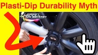 Plasti Dip Rims Durability Myth  Peel Off Plasti Dip  Lug Nut Test  1 Year Later