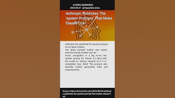 Anthropic Publishes The ‘system Prompts’ That Make Claude Tick