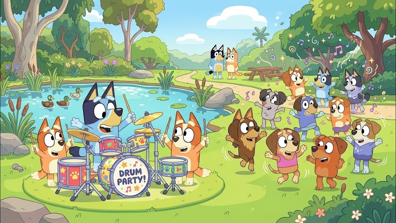 Living in the World of Bluey | Funny Jungle Adventure with Bluey, Bingo ...