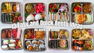 10 Quick & Easy Bento Ideas for Work and School Lunch 🍱 Easy Recipes (Ep.10) | AsmrCooking