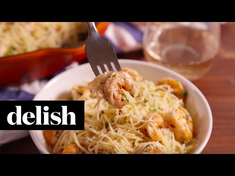 Garlic Butter Shrimp Pasta | Delish