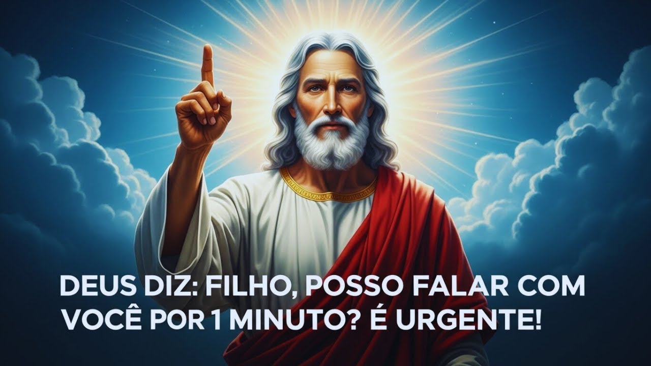 DEUS DIZ: FILHO,  POSSO FALAR COM VOCÊ POR 1 MINUTO É URGENTE !