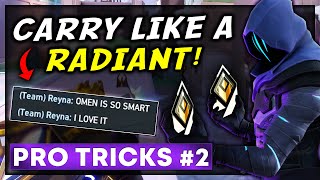 How to SOLO Hard Carry as Radiant Omen - Part 2 - Valorant PRO Tips & Tricks