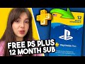 How to Get PS Plus for Free on PS4 &amp; PS5 (12 Months – Working in 2026)