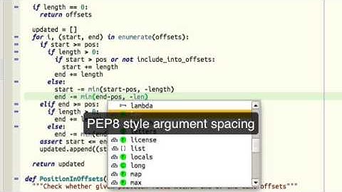 Auto-spacing in Wing IDE 5