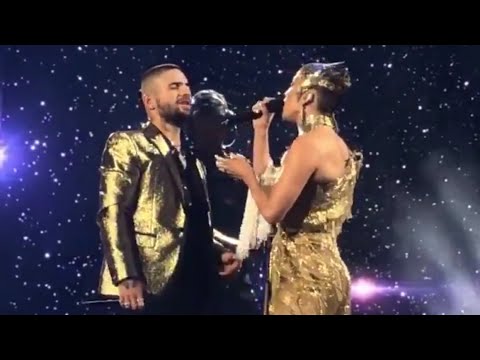 Maluma Brings Out Jennifer Lopez For No Me Ames Live At Tour Madison Square Garden New York