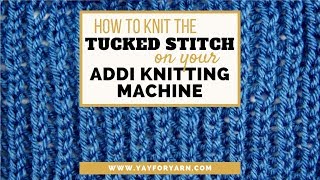 How to Cast on and Cast off the Addi Knitting Machine 