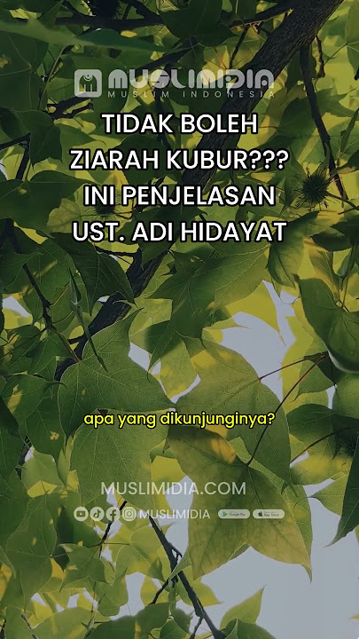 Tidak boleh ziarah kubur Sebelum Puasa?? Ini kata Ust. Adi Hidayat