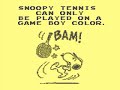 Gameplay 1666 Snoopy Tennis Gameboy 73 Gameplay 1666 Snoopy Tennis Gameboy 73