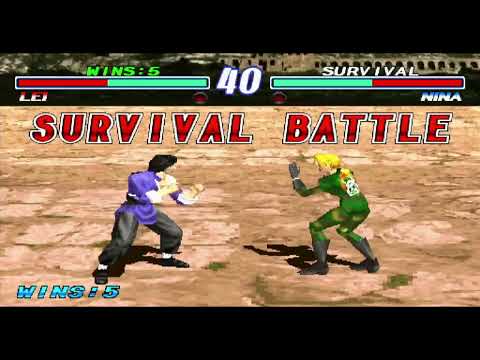 Tekken 2 - PS2 - Survival - Lei - 6 Wins