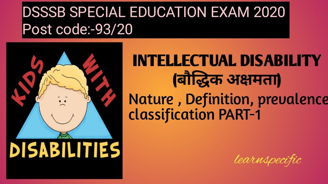 INTELLECTUAL DISABILITY PART-1 - YouTube