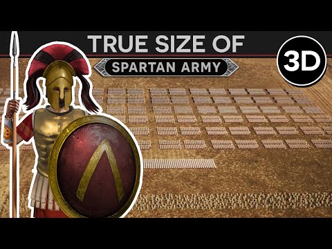 Spartan Organization, Tactics, and Fortifications - True Size of a Spartan Army (3D DOCUMENTARY)