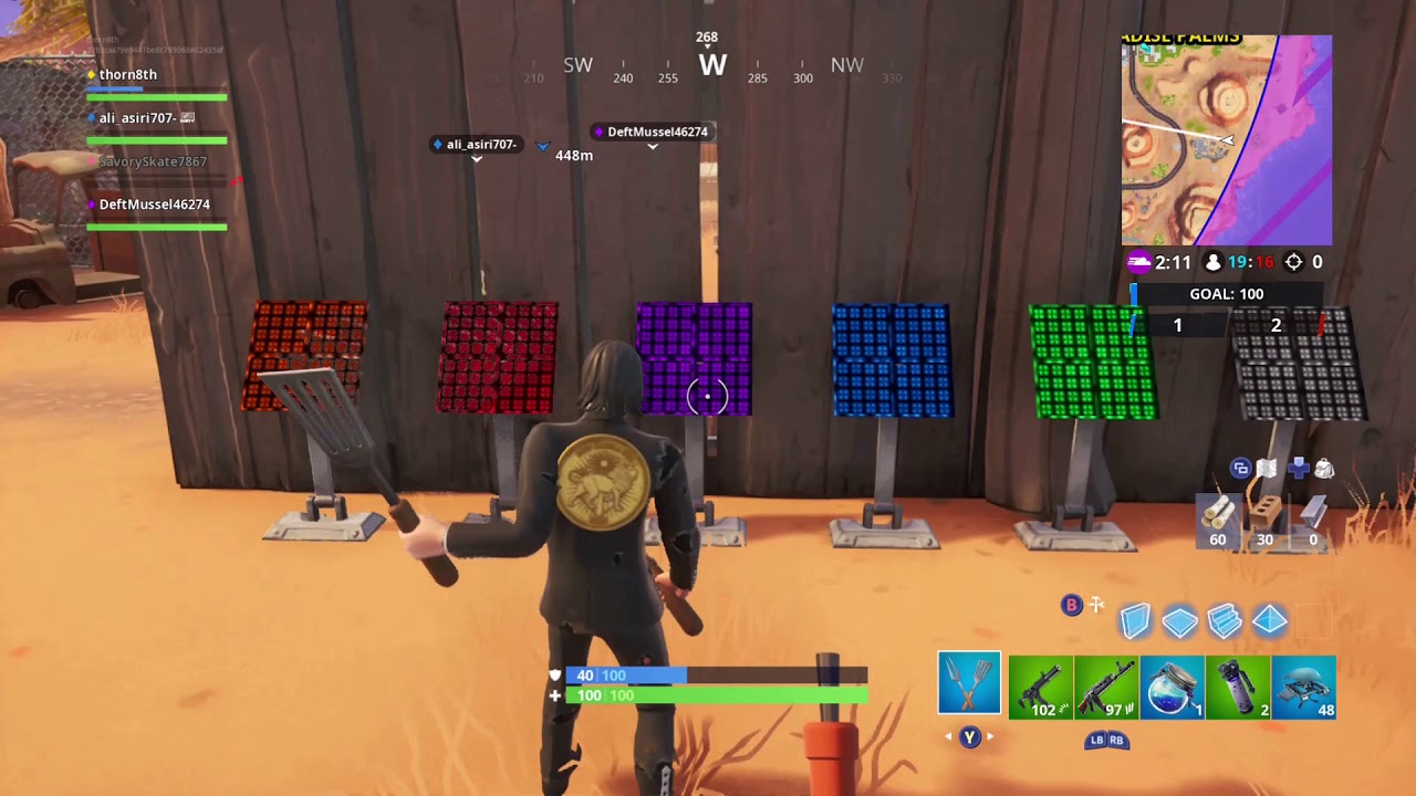 Fortnite Fortbyte #28 Accessible by solving the pattern match puzzle outside a desert yunkyard