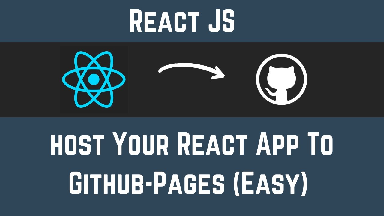 Deploy Your React App To GitHub-Pages (Easy 2 Step Process)