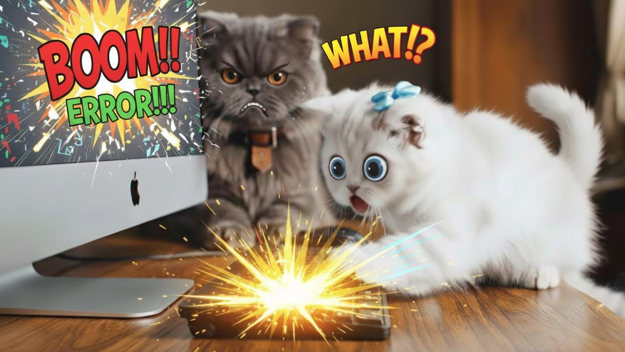 Mama Cat noticed something strange… and then BOOM!!! Christmas Chaos!