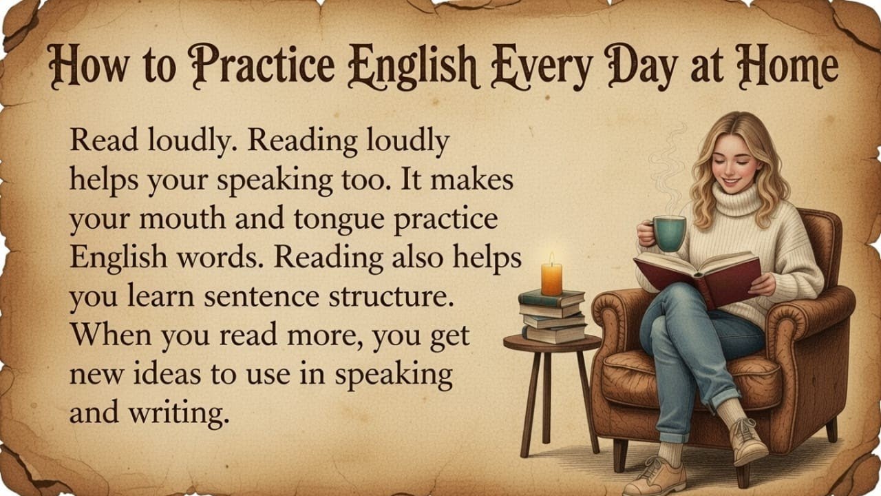 How to Practice English Speaking at Home Daily | Read Aloud Technique ...