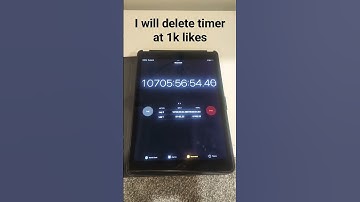 I will delete timer at 1K likes
