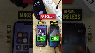 Magsafe vs Normal Wireless Charger  - #viral #shorts #iphone #apple #hindi #charger