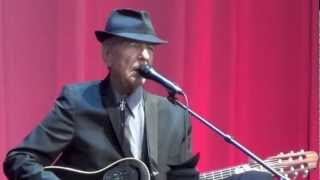 Leonard Cohen, The Darkness, Helsinki, 02-09-2012 chords