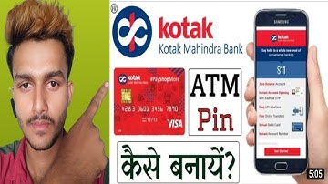 Kotak Mahindra Bank ATM  Pin Generation | How To Generate ATM Pin In Kotak Bank