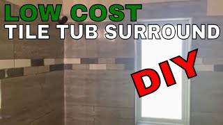 How to install porcelain tub tile | Abandoned house gets an upgrade!