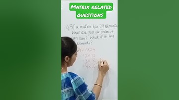 Matrix Related Questions I #pseb #cbse #trending #maths #youtubeshorts #viralvideos #boardexam
