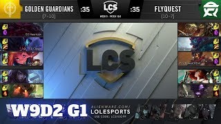 Golden Guardians vs FlyQuest | Week 9 Day 2 S10 LCS Spring 2020 | GG vs FLY W9D2