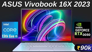 ASUS Vivobook 16x 2023 Laptop Review In Hindi | 13th Gen Core i5 + RTX 3050 Graphics | 16GB Ram ₹90k