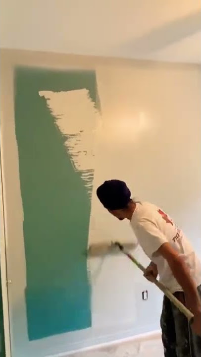 How to paint a wall fast