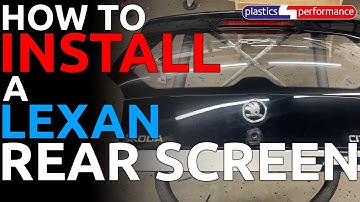 HOW TO Install a Lexan Polycarbonate rear window/ screen