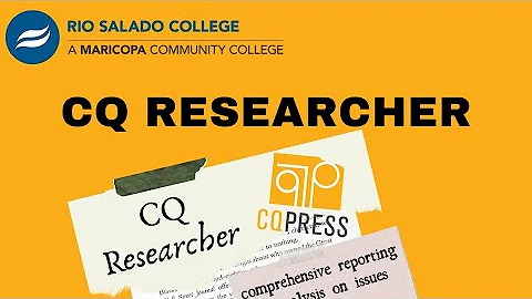 Quick introduction to CQ Researcher