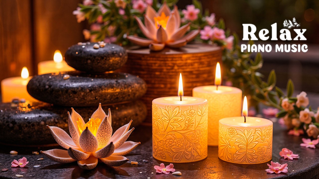Расслабляющая музыка при свечах 🌙 Избавление от стресса, снятие депрессии и успокоение