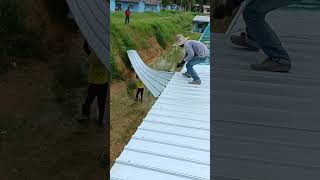 pasang atap zink #shorts