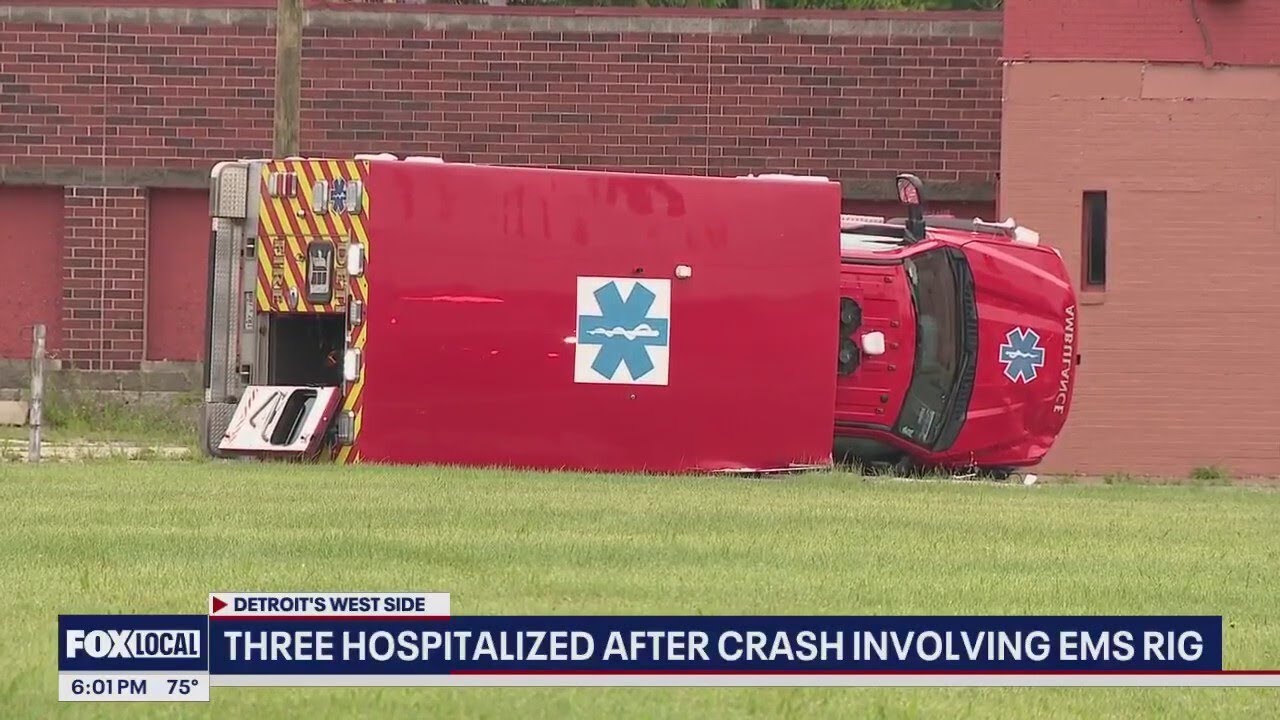 Five arrested, one hospitalized Melvindale shooting, EMS vehicle rolls